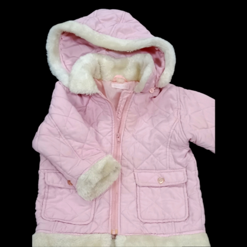 Girl's Pink Winter Puffer Jacket